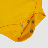 Sunny Yellow Ruffle Collar Baby Bodysuit