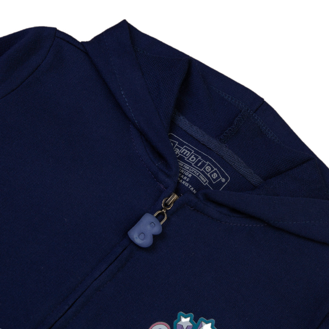 Kids Hoodie - Cosmic Design in Navy Blue