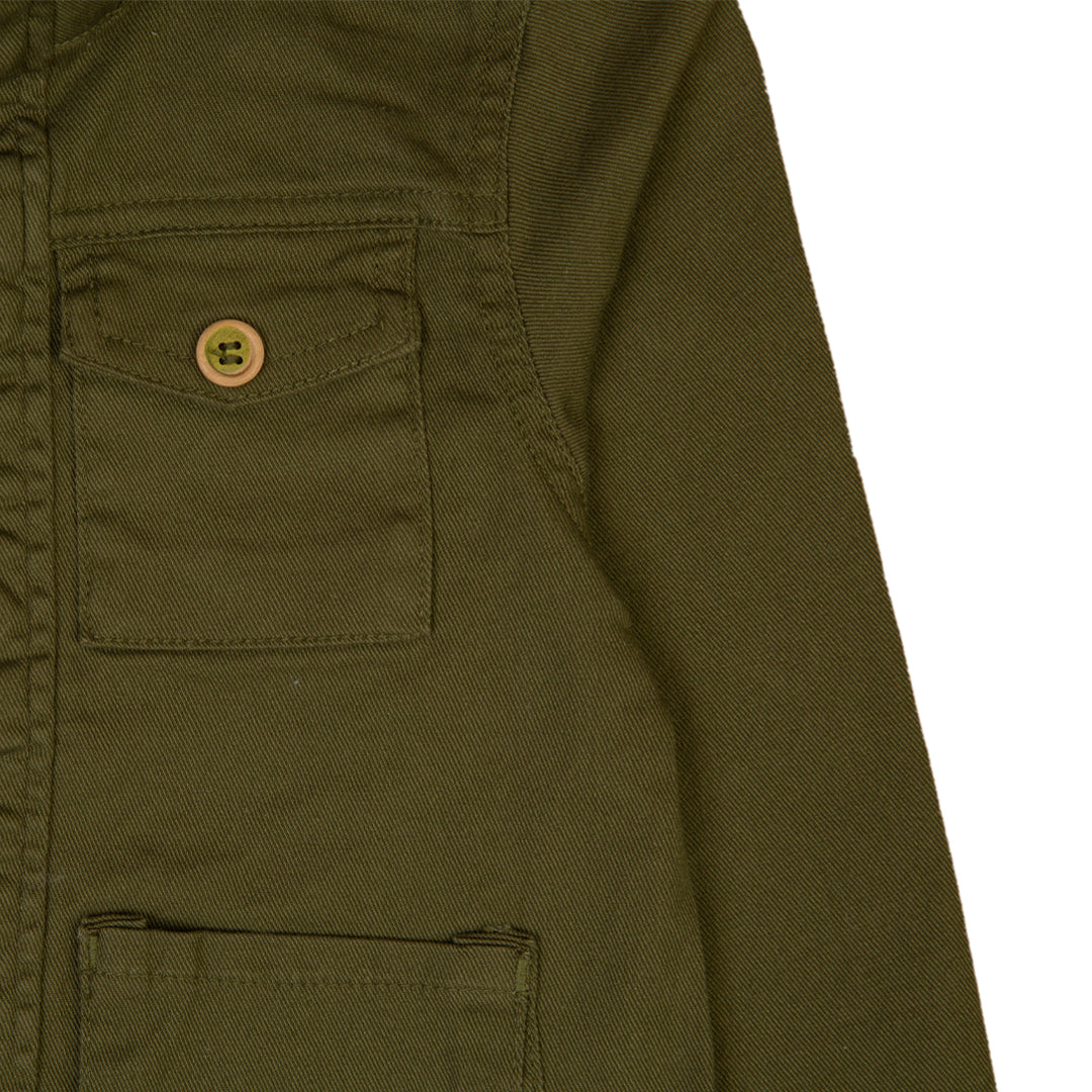 Kids Utility Jacket - Olive Green
