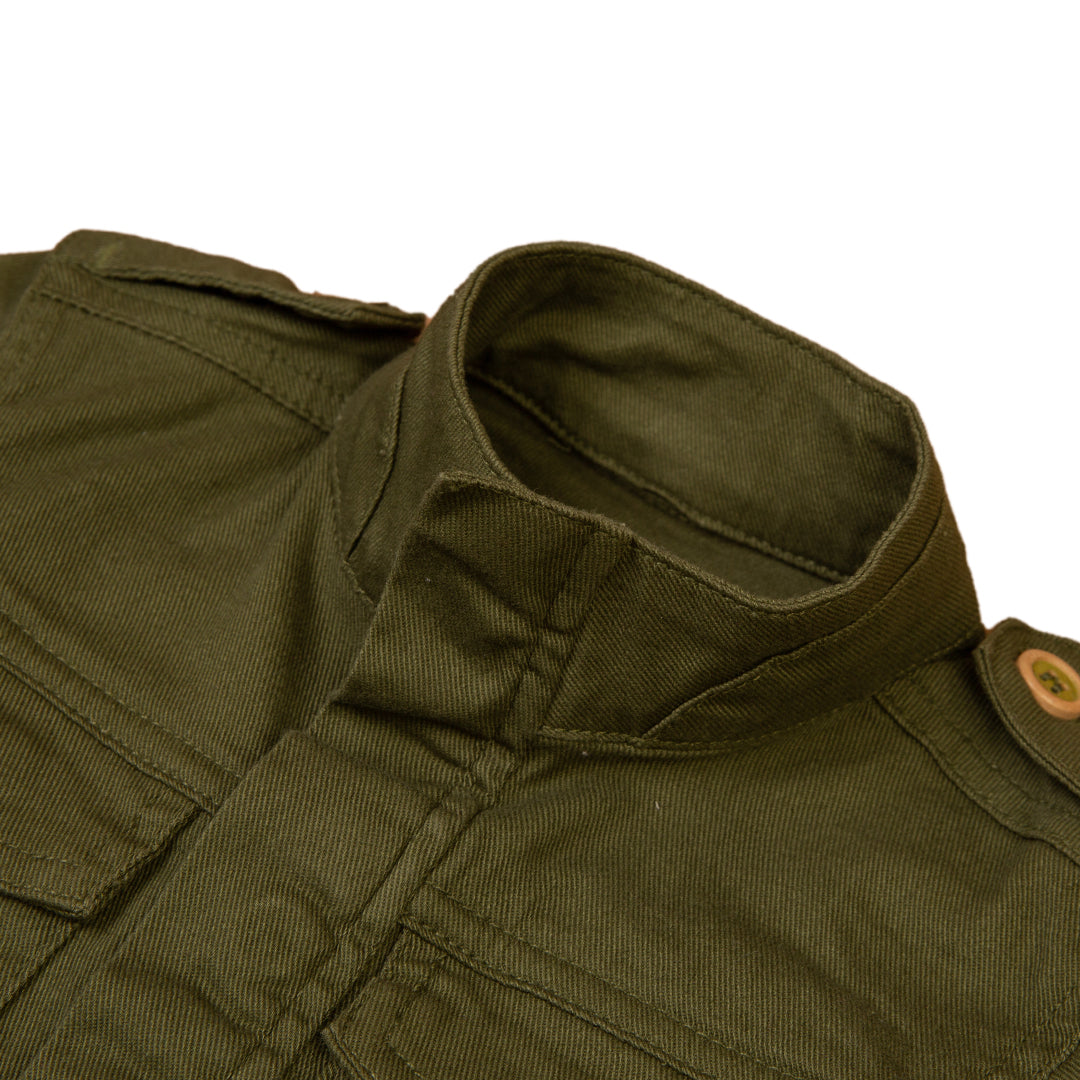 Kids Utility Jacket - Olive Green
