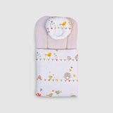 Soft Beige Baby Sleeping Bag with Pillow – Adorable Owl Print