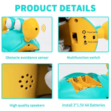 Musical Crawling Crab Toy With Obstacle Avoidance Sensor - Help Baby Crawl