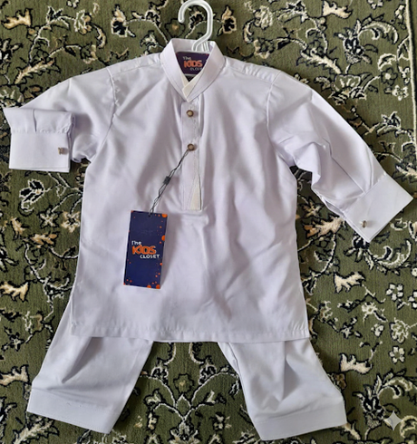 Boys White Kurta Pajama Set – Classic Kids Traditional Wear