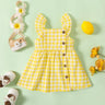 1pc Baby Girl Plaid&Lemon&Fruit Sweet Dress - MomYom PK