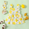 1pc Baby Girl Plaid&Lemon&Fruit Sweet Dress - MomYom PK