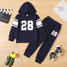 2 piece Kid Boy Number Print Hoodie and Elasticized Pants with Pocket Sporty Set - Flash Delivery - MomYom PK