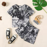 2 - piece Toddler Boy 100% Cotton Tie Dyed Short - sleeve Tee and Elasticized Shorts Set - MomYom PK