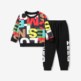 2 - piece Toddler Boy Letter Print Pullover and Pants Set - MomYom PK