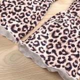 2 - piece Toddler Girl Heart Leopard Print Textured Pullover and Flared Pants Set - MomYom PK