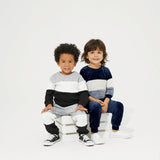 2 - piece Toddler Girl/Boy Colorblock Cable Knit Sweatshirt and Pants Set - MomYom PK