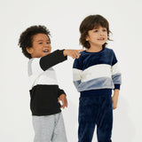 2 - piece Toddler Girl/Boy Colorblock Cable Knit Sweatshirt and Pants Set - MomYom PK