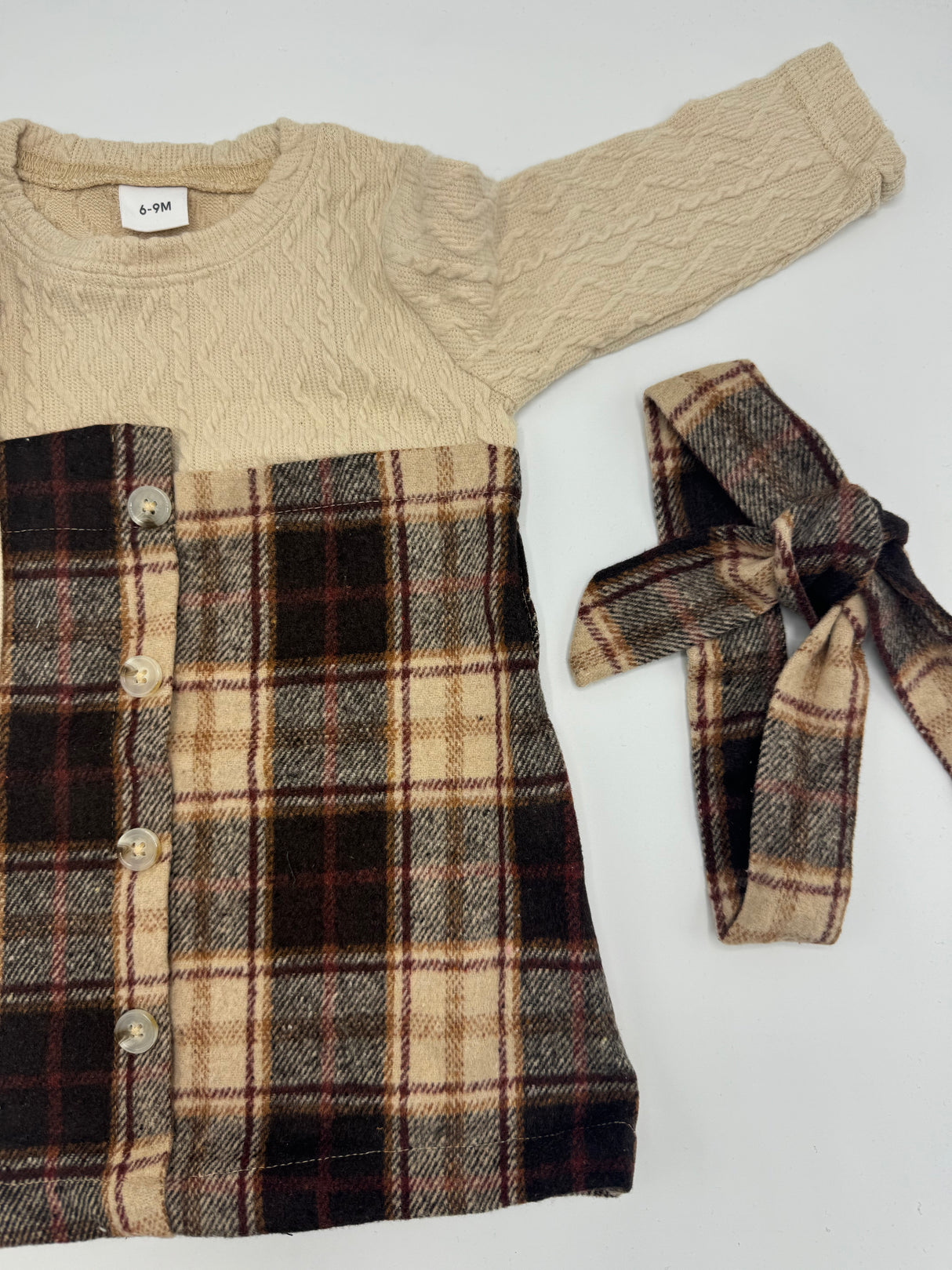 2-Piece Checkered Frocks