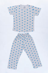 The Nest Basic Night Suit (Crew Neck) Polka Dot