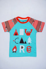 Adventure Begins Raglan style tee
