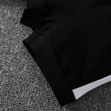 2pcs Baby Boy 95% Cotton Hooded Short - sleeve Colorblock Top & Shorts Set - MomYom PK