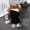 2pcs Baby Boy 95% Cotton Hooded Short - sleeve Colorblock Top & Shorts Set - MomYom PK