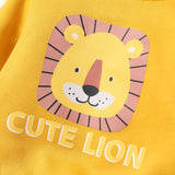 2pcs Baby Boy Childlike Cute Lion Pattern Set - MomYom PK