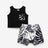 2pcs Baby Boy Cotton Tank Top and Allover Tropical Plant Print Naia™ Shorts Set - MomYom PK