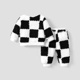 2pcs Baby Boy/Girl Casual Grid Long Sleeve Set - MomYom PK