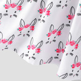 2pcs Baby Girl Bow Front Pretty Rabbit Print Tank Dress & Hat Set - MomYom PK