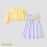 2pcs Baby Girl Elegant Broken Flower Ruffle Long Sleeve Dress Set - MomYom PK