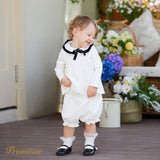 2pcs Medium Thick Elegant Ruffle Edge Babygirl Sets for Regular Wear - MomYom PK