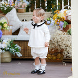 2pcs Medium Thick Elegant Ruffle Edge Babygirl Sets for Regular Wear - MomYom PK