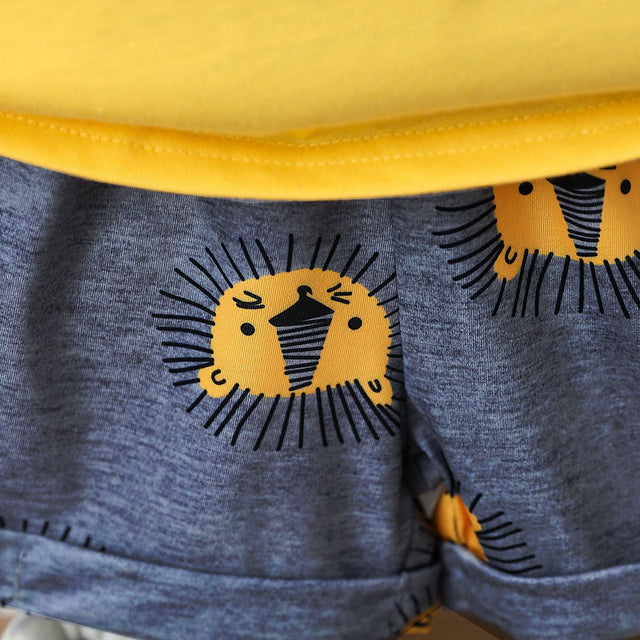 2pcs Toddler Boy Playful Lion Print Tank Top and Shorts Set - MomYom PK