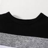 2pcs Toddler Boy Trendy Colorblock Short - sleeve Tee and Elasticized Shorts Set - MomYom PK