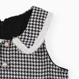 2pcs Toddler Girl Classic Grid/Houndstooth Dress Set - MomYom PK