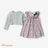 2pcs Toddler Girl Elegant Dress with Ruffle Edge and Broken Flower Pattern - MomYom PK