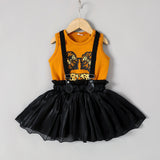 2pcs Toddler Girl Figure Print Tank Top and Suspender Skirt Set - MomYom PK