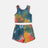 2pcs Toddler Girl Tie Dyed Tank Top and Elasticized Shorts Set - MomYom PK