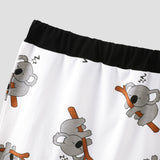 3pcs Baby Boy/Girl 95% Cotton Long - sleeve Koala Print Romper and Pants with Hat Set - MomYom PK