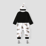 3pcs Baby Boy/Girl 95% Cotton Long - sleeve Koala Print Romper and Pants with Hat Set - MomYom PK