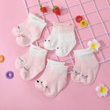 5 - pack Baby / Toddler Stripe Stars Cartoon Pattern Loose Mouth Socks - MomYom PK