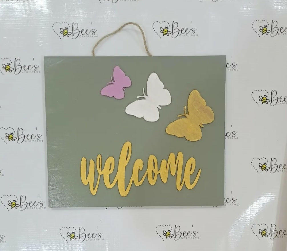 Butterfly theme welcome