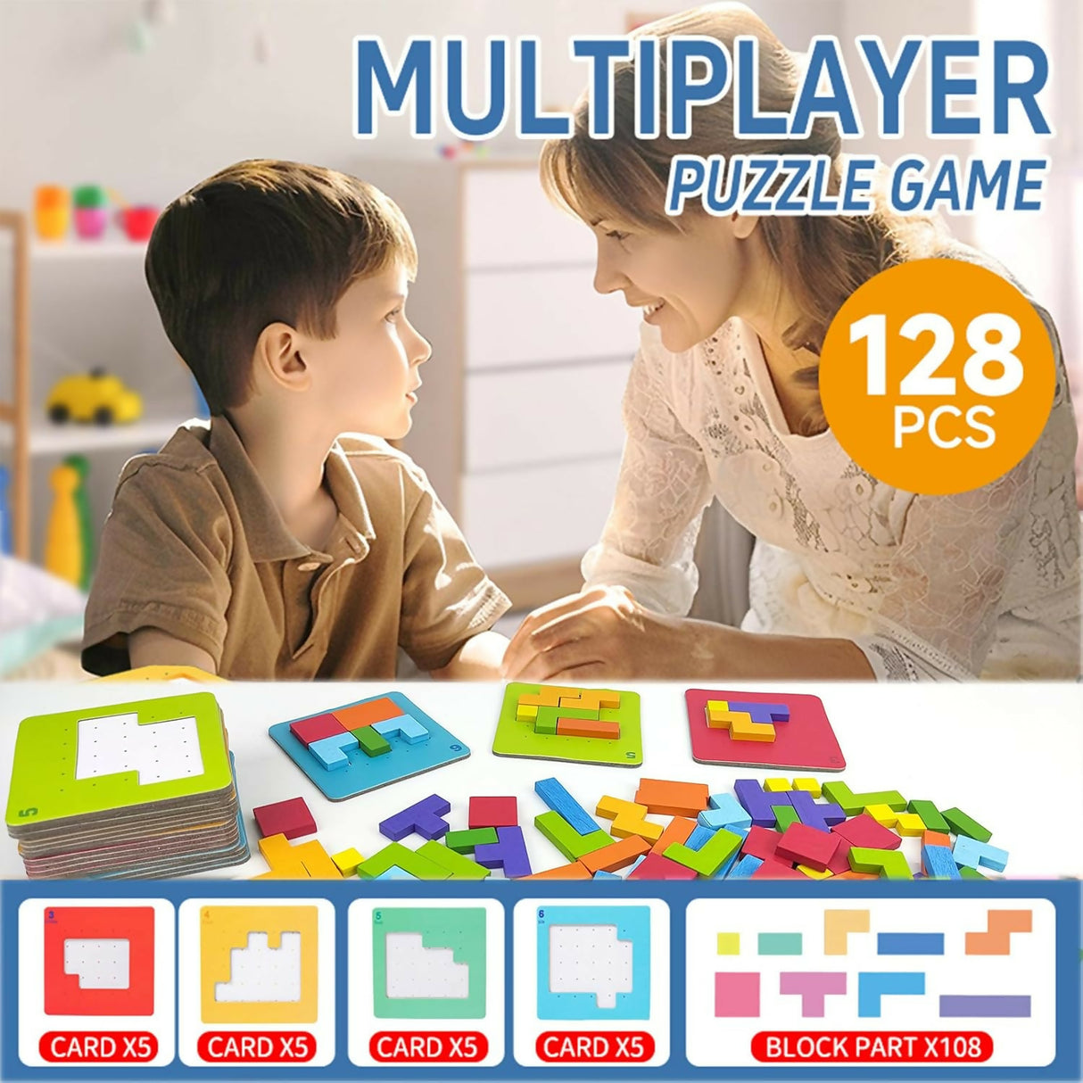 Russian Block Jigsaw Puzzle Game CAB1