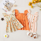 1pc Baby Girl Sleeveless Floral casual Dress - MomYom PK