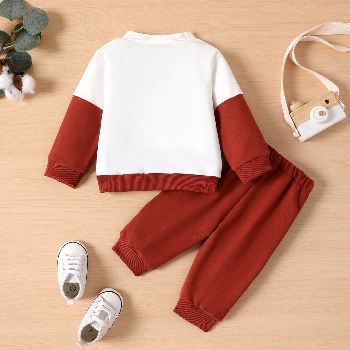 2pcs بیبی بوائے/گرل ایونٹ گارڈ لیٹر لمبی بازو سیٹ