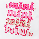 3PCS Baby Girl Sweet  Letter Pattern Flutter Sleeve Top/ Heart Print Bottom/ Headband