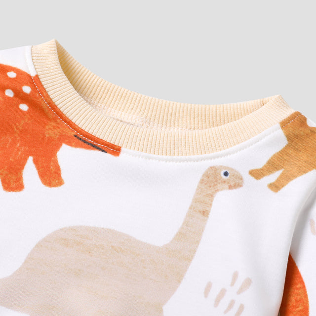 2pcs Baby Girl/Boy Dinosaur Animal Pattern Causal Set