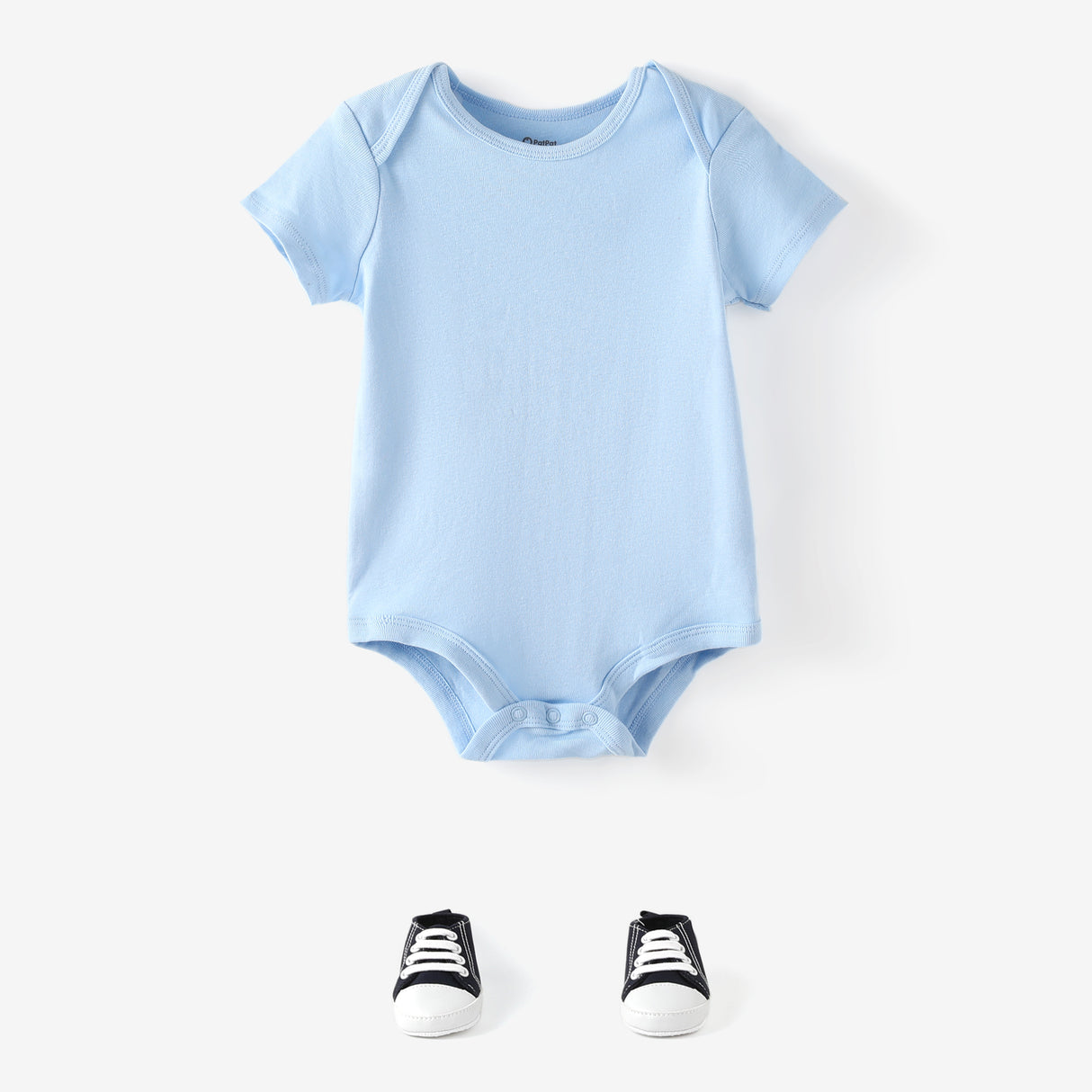 3 - Pack Baby Girl/Boy Dinosaur Print/Stripe/Solid Color Short - sleeve Rompers - MomYom PK