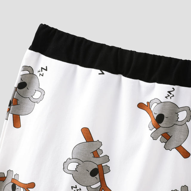 3pcs Baby Boy/Girl 95% Cotton Long - sleeve Koala Print Romper and Pants with Hat Set - MomYom PK