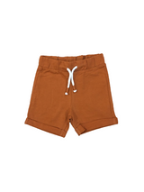 Brown Folded Bottom Short