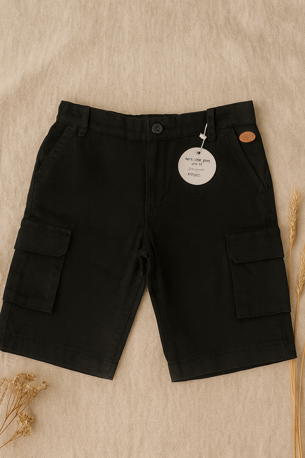 Bermuda twill charcoal toddler