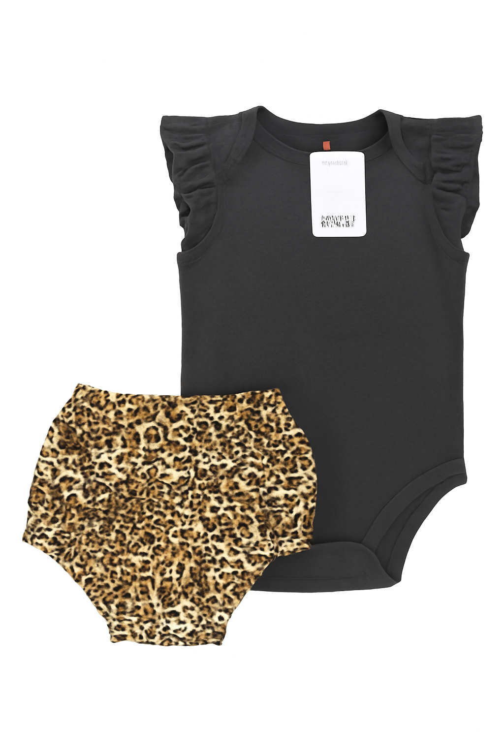 Bodysuit 2 Pc Set Black Infant