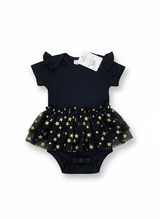 Bodysuit With Frill Black Infant