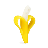Soft Silicone Baby Banana Teether Soother Brush - Yellow