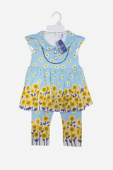 Baby Girl Floral Dress with Leggings – 2 Piece Outfit